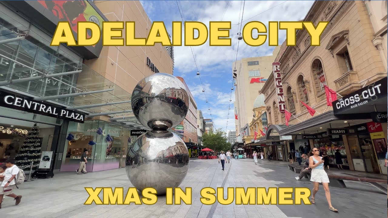 [4K] Adelaide City Walk 2025 | Christmas in the Summer | Rundle Mall Walkthrough