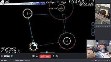 [Live] idke | Various Artists - Square Jump Practice Maps [200BPM cheatreal] SS {FC} - osu!