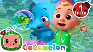 Happy & You Know It Blow Blue Bubbles | 1 Hour of CoComelon Animal Time Nursery Rhymes