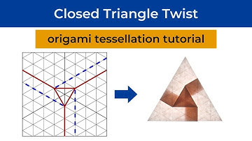 Closed Triangle Twist Origami Tessellation Tutorial