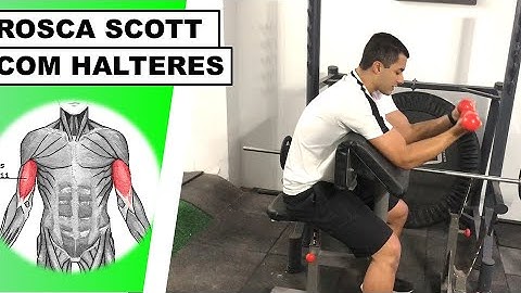 Rosca no banco scott com halteres: o segredo para bíceps incríveis! - prof. Matheus Gomes