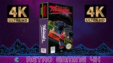 Days of Thunder (1990) Nintendo NES retro video game intro / demo [4K 60 FPS UHD]