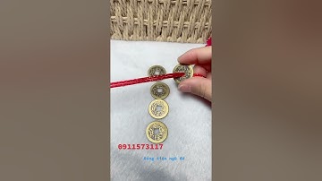 Tự làm móc khoá treo xe - đồng tiền ngũ đế