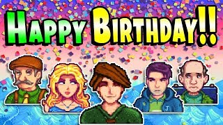 Giving NPC's HATED Gifts On Their Birthdays! - Stardew Valley