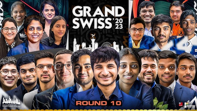 2023 Grand Swiss, Round 8: Logjams at the Top