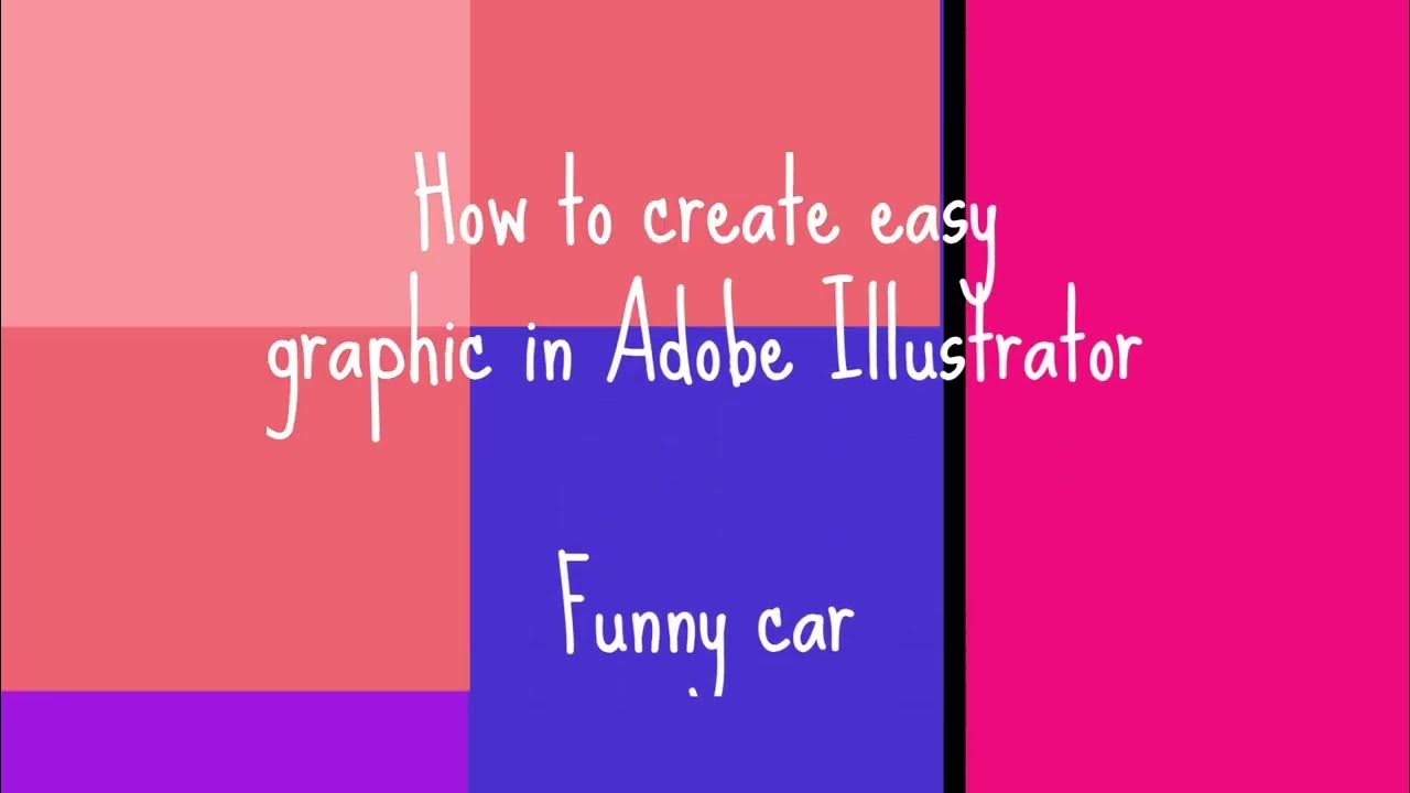 Easy graphic with Adobe Illustrator - YouTube