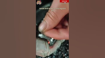 Install drill beads on mining drill bits