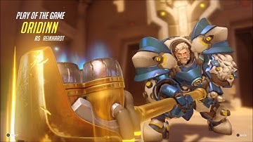 Overwatch God of War #6: Aggressive Reinhardt Play of the Game Compilation