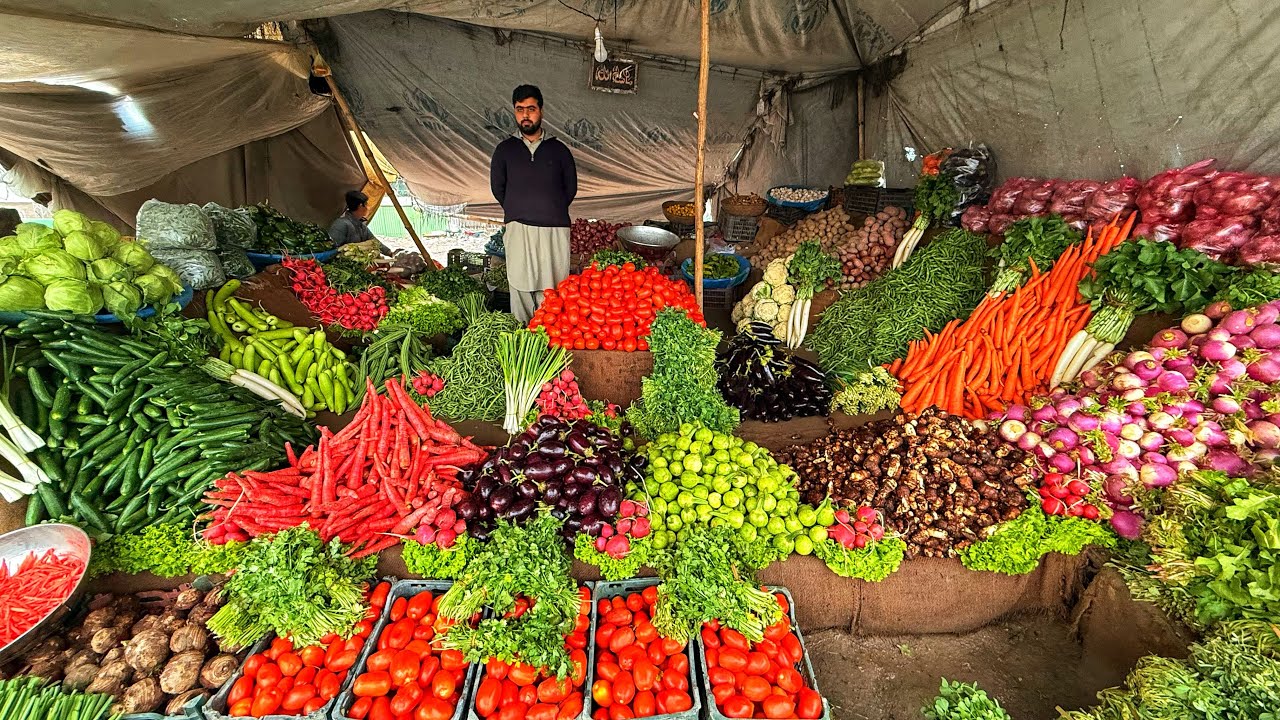 পাকিস্তানে টাটকা শাক সবজির দাম 🤩 Vegetable Market in Pakistan 🇵🇰