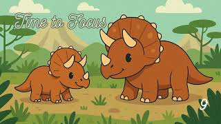 15:5 Dinosaur Pomodoro Timer for Kids | Focus Countdown with Ambient Music