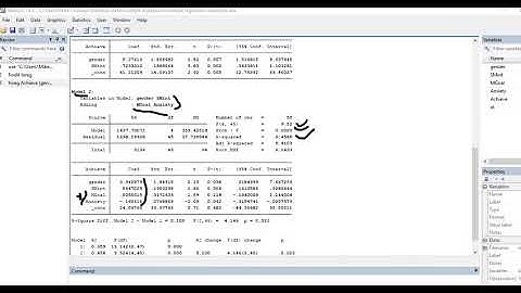 Hierarchical multiple regression using STATA