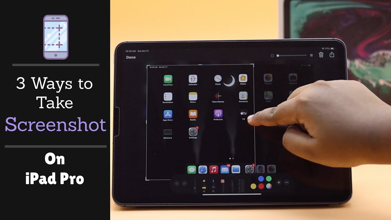 3 Ways To Take Screenshot On Ipad Pro How To Youtube