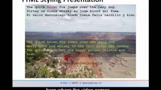 SMPTE Standards PDA Webcast: SMPTE Timed Text Profile