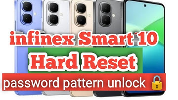 Infinix Smart 10 (X6725) Hard Reset. Unlock Phone Lock Screen.Pin password pattern Remove Easily