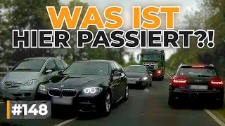 Leitplanke bei Unfall geküsst, irre Überholmanöver und knappe Situationen! | #GERMAN #DASHCAM | #148