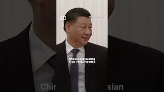 IN A MINUTE: Xi and Putin discuss end to Ukraine war in Moscow #shorts