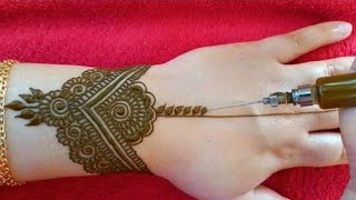 نقش حناء رائع في اليد unique and beautiful henna design