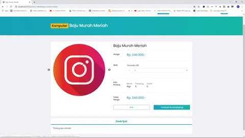 Aplikasi E-Commerce Toko Online Terintegrasi Payment Gateway dan Rajaongkir