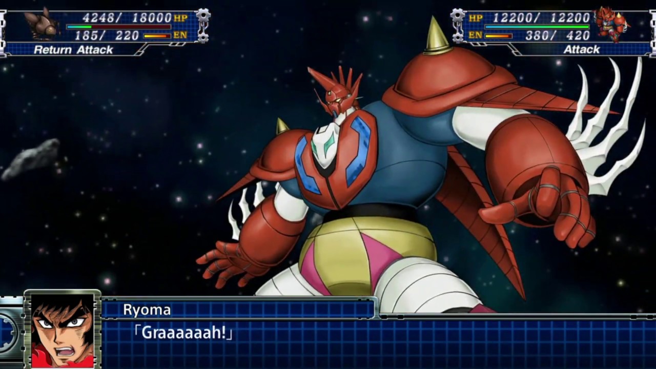 Super Robot Wars T Shin Getter Dragon Daikessen Attacks Youtube