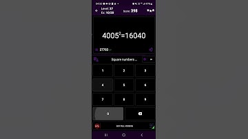 Math Tricks - Training mode - Square numbers ending in 05 - level 037 (Number Keyboard)