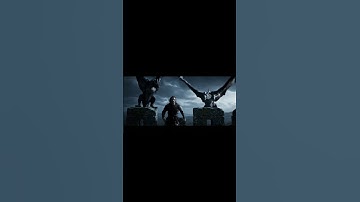 Warrior Escapes Two Dragons on Castle Wall #dragon #fantasy #epic #warrior #cinematic #action #VFX