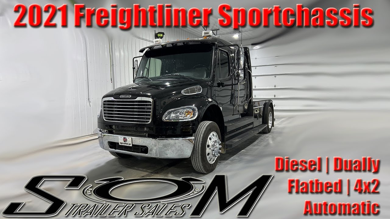 2021 Freightliner Sportchassis Diesel Automatic 4x2 Dually Flatbed 7779 Miles YouTube