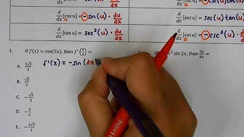 AP Calculus AB New Derivative Rules Video