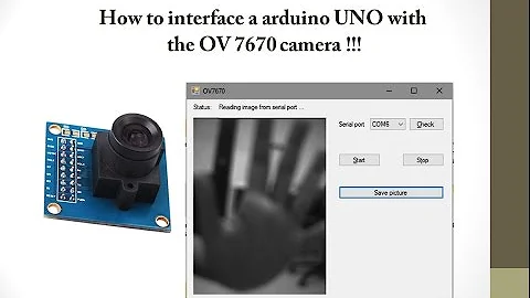 How to connect OV7670 camera with arduino
