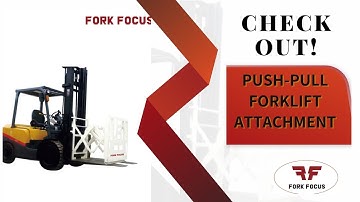 How to use forklift push-pull attachment. EASY AND FAST!