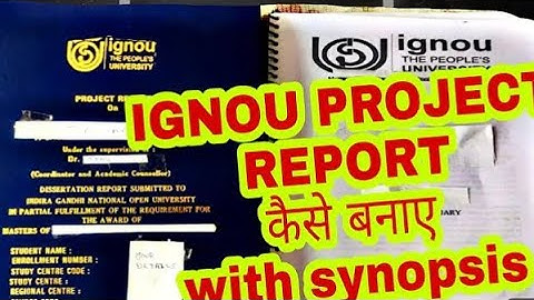 IGNOU Mcom project 4th Semester Guidelines and Instructions How to Prepare IGNOU Mcom Project Mcop01