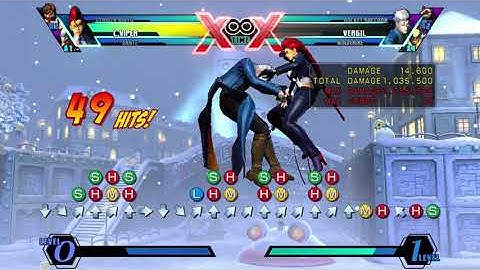 UMVC3: Viper - Post-EX Seismic Hammer Meaty Seismic Hammer FADCJC Side Switch Midscreen TAC Infinite