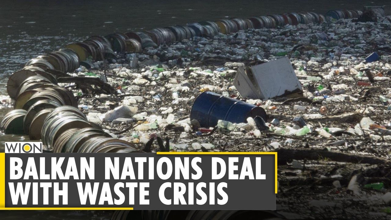 Islands of floating waste clog rivers in the Balkans | Trash Island bring waste crisis to surface