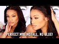 EASIEST LACE WIG INSTALL! NO GLUE NO CAP | BEGINNER FRIENDLY! | ALLYIAHSFACE