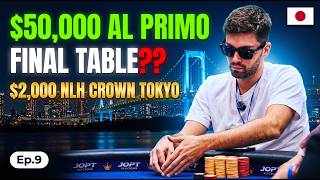 Final table at the $2,000 NLH CROWN in Tokyo? $50,000 for first place | Japan vlog 09