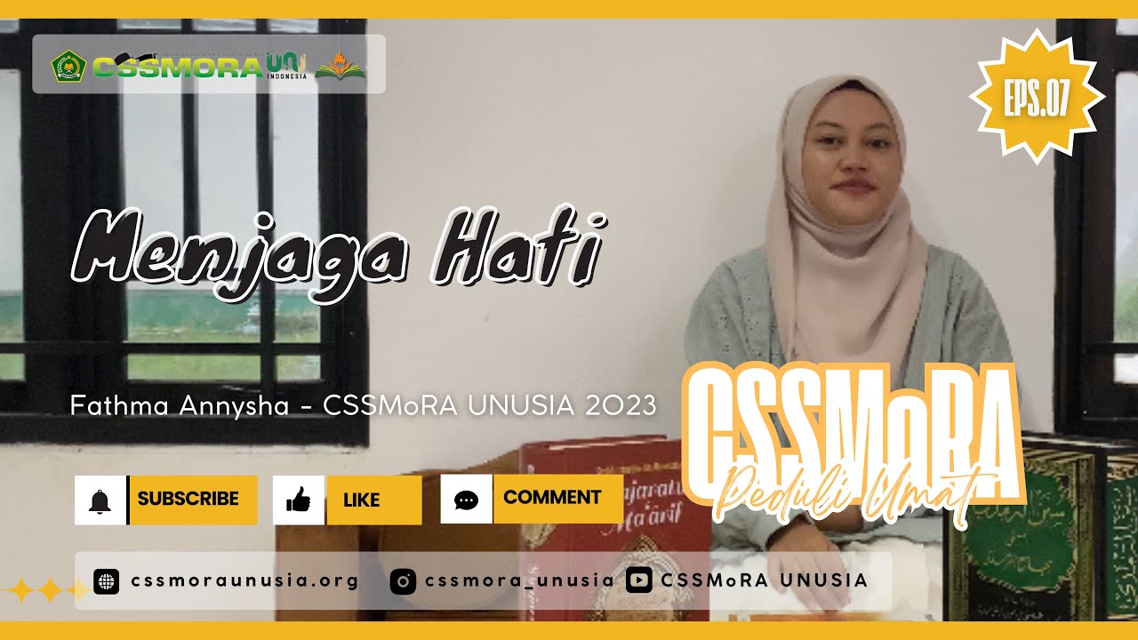 CSSMoRA PEDULI UMAT-MENJAGA HATI- Fathma Annysha-Pengurus PSDE CSSMoRA UNUSIA 2024