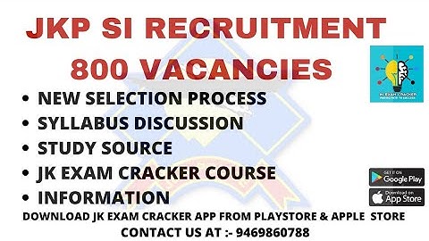 JKP SUB-INSPECTOR 2021 RECRUITMENT || 800 VACANCIES || SYLLABUS DISCUSSION || PREPARATION STRATEGY