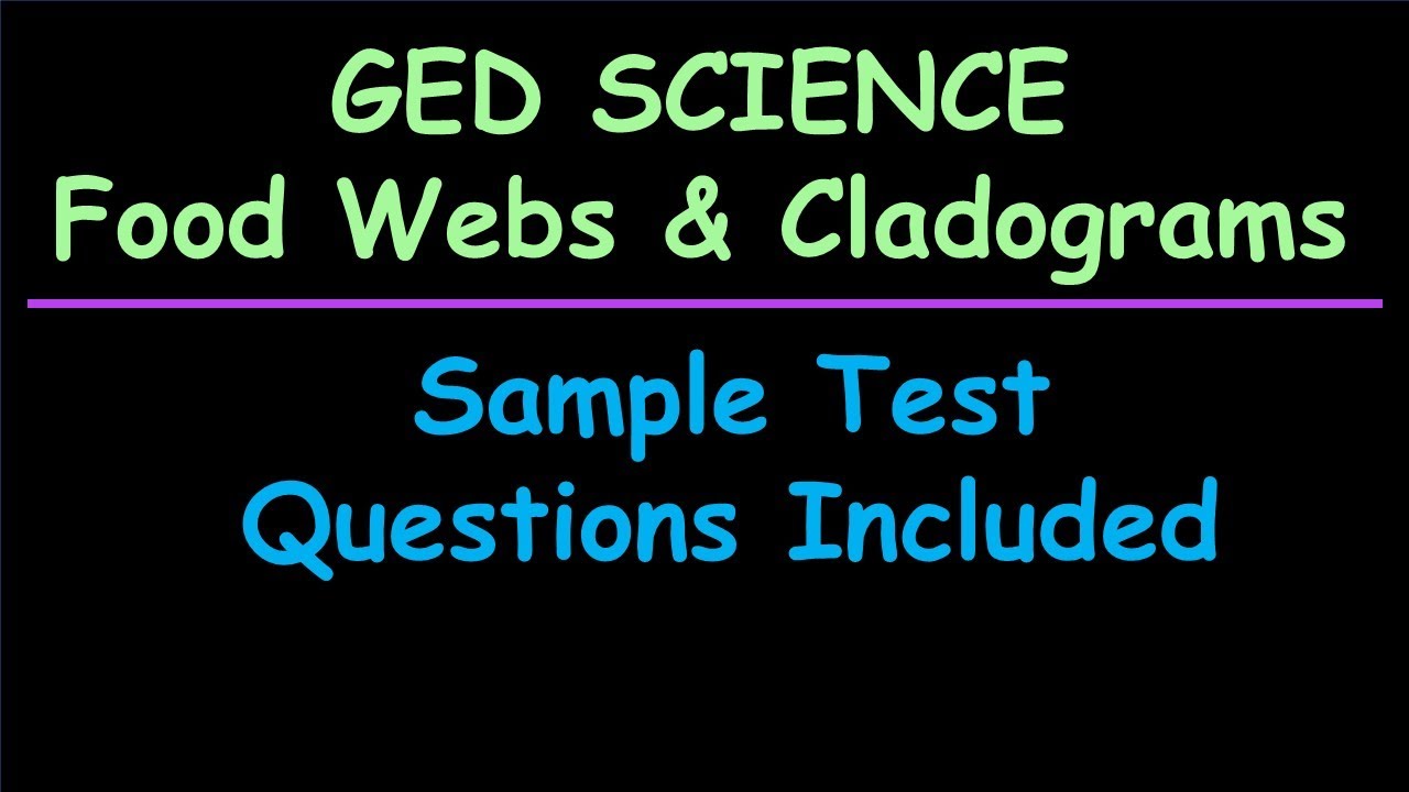 Food Webs & Cladograms for GED Science: Practice Test Questions - YouTube