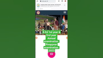 CRSU UNIVERSITY JIND:B.ED REGULAR/REAPPEAR EXAM 2023Datesheet/#crsu#crsuupdate#B.Ed/#examination