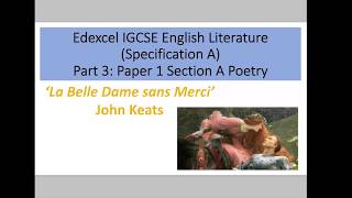 Analysis of 'La Belle Dame sans Merci' by John Keats