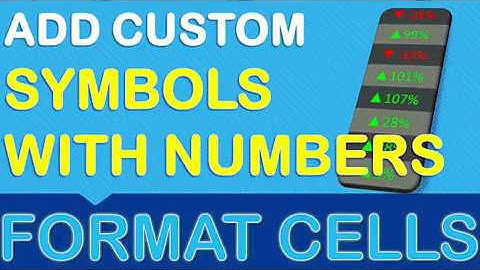 Excel Custom Number Formats: Positive & Negative Variance Symbols