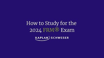 How to Study For the 2024 FRM® Exam