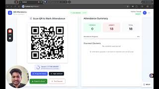 Full QR Based Attendance system News