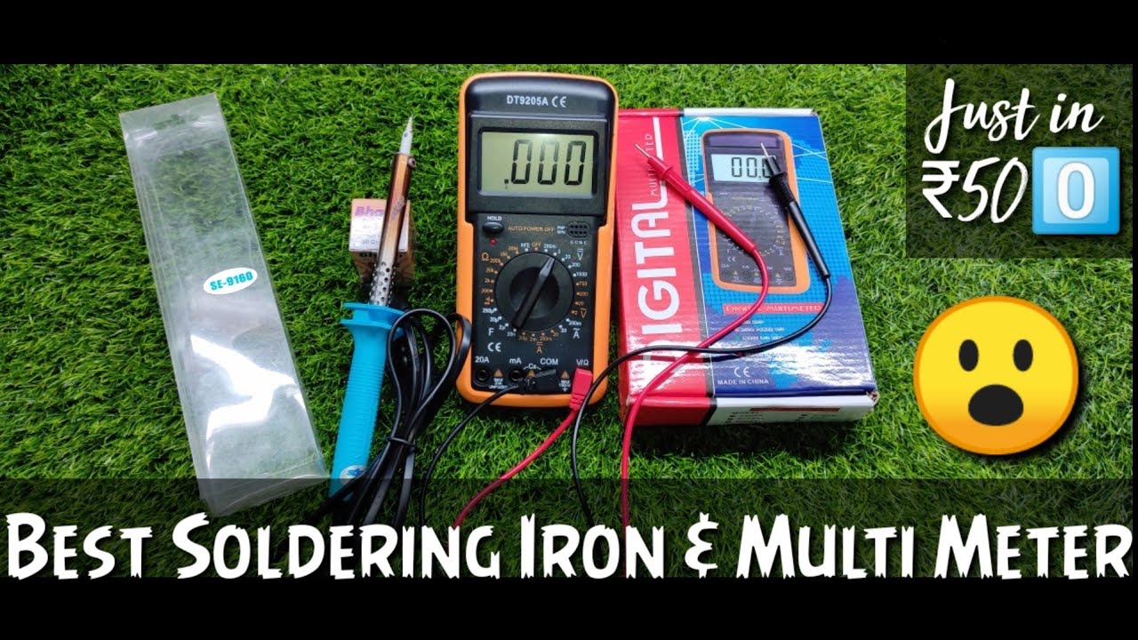 Unboxing of best soldering iron & multimeter how to use multimeter