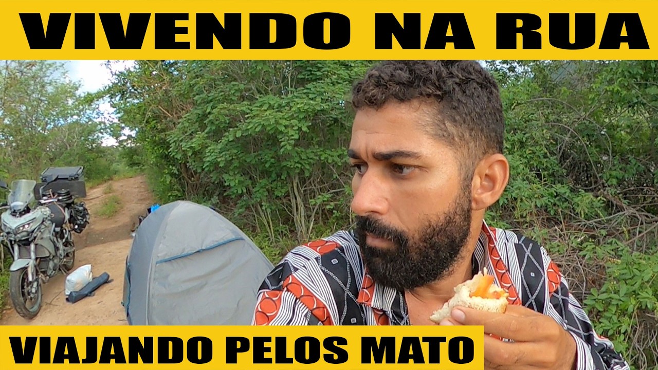VIAGEM DE MOTO SEM DINHEIRO APRONTANDO O CAFÉ DA MANHÃ NO MEIO DOS MATO BRABO EP 21X2