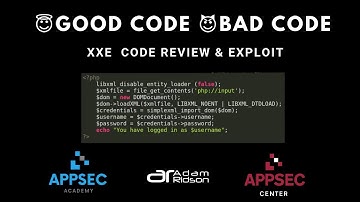 #1 GoodCode BadCode - XXE  Code Review & Exploit | AppSec Academy