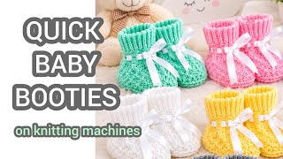 Cute And Quick Baby Booties 