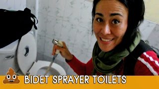 HOW TO USE BIDET SPRAYER TOILETS ( aka BUM GUNS IN THAILAND !!)