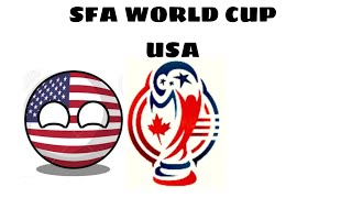 USA 2038 SFA World Cup - Qualified teams and Draws.