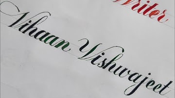 Best copperplate Calligraphy stroke/ impressive handwriting with dip nib pen holder/ Smart Calli