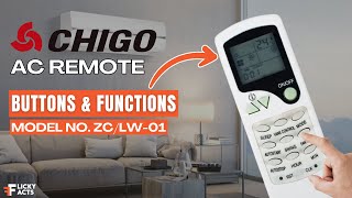 Chigo AC Remote Buttons & Functions (Model No: ZCLW-01) | Heat Pump Remote Guide screenshot 1